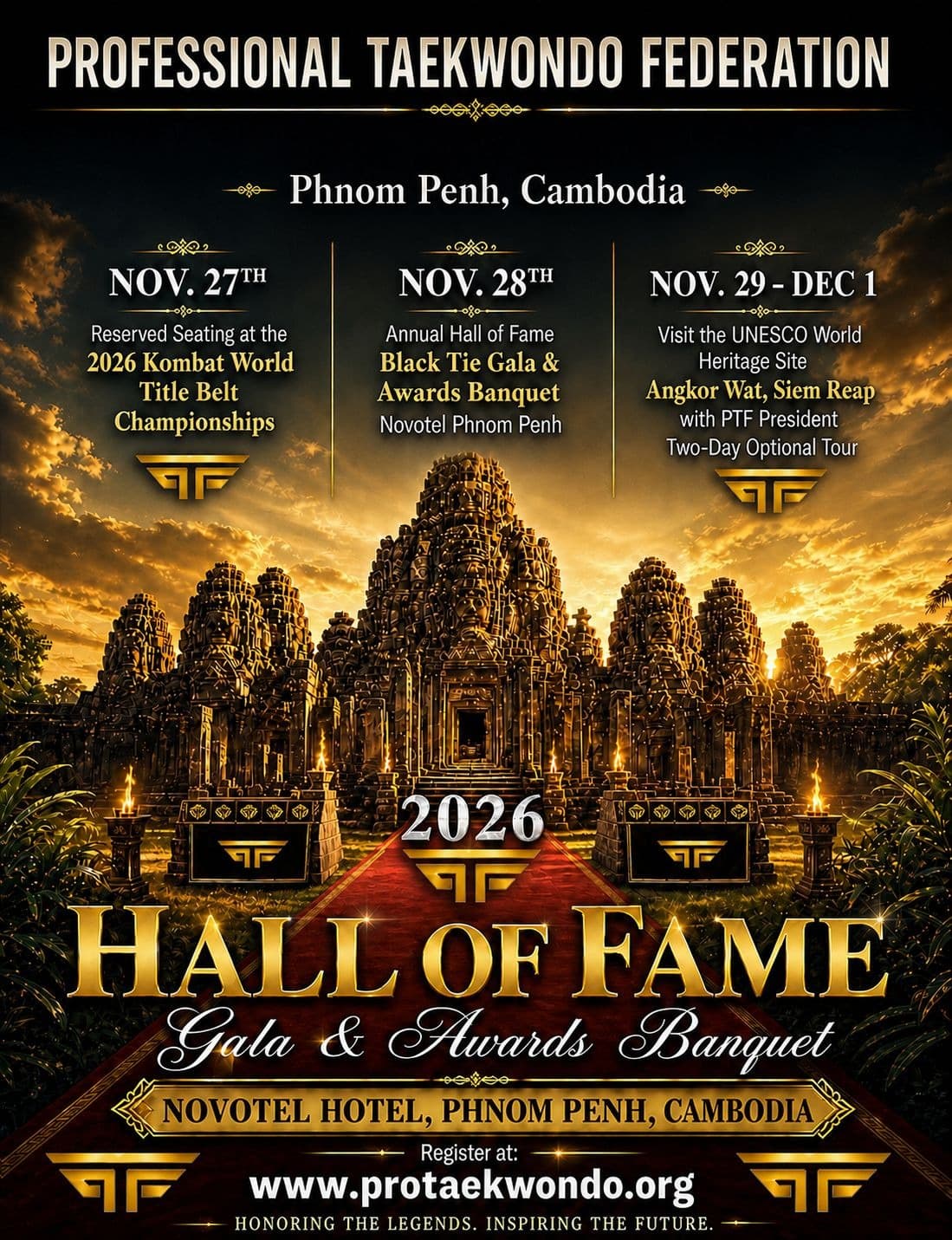 2026 PTF Hall of Fame Awards & Gala — Phnom Penh, Cambodia
